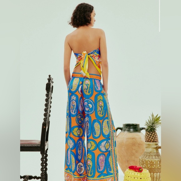 Alemais Luis Multi Colored Silk Scarf - Picture 6 of 9